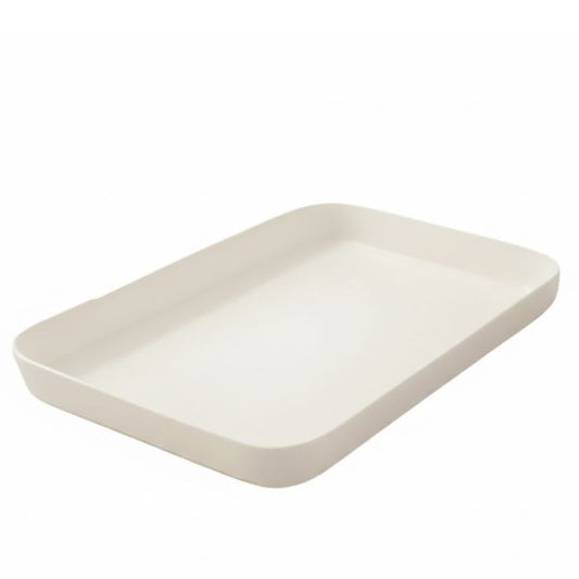 Melamine Cream Large Serving Tray