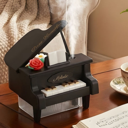 Piano Style Aroma Diffuser Ultrasonic Mist Humidifier With LED Light