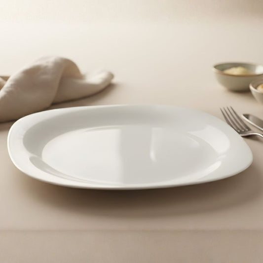Melamine 7 Inch White Serving Flate Plate
