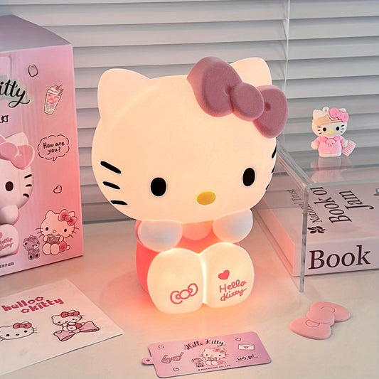 Silicone Hello Kitty LED Night Lamp Cute Cartoon Light