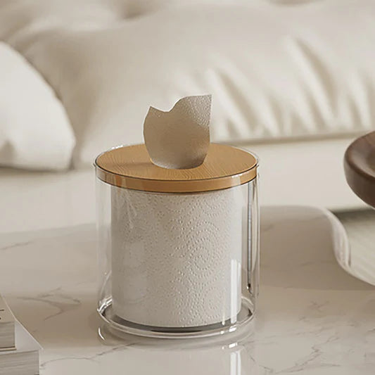Transparent Acrylic Tissue Holder Modern Tabletop Tissue Box