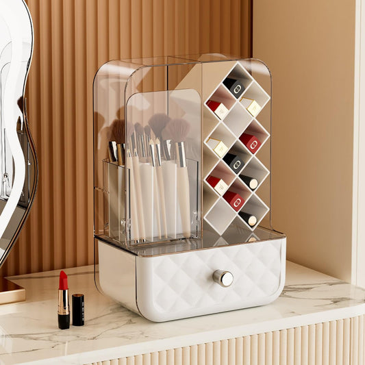 Multi Purpose Large Capacity Makeup Brush & Lipstick Storage Rack
