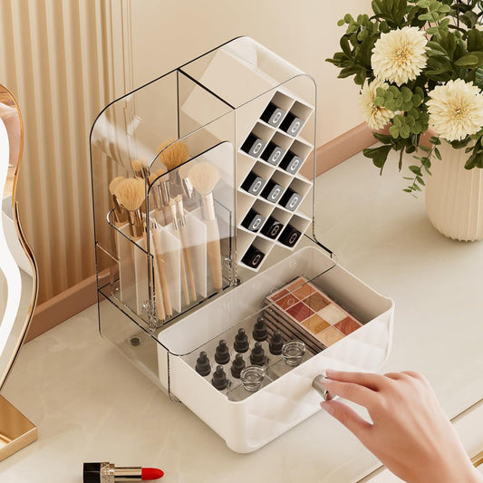 Multi Purpose Large Capacity Makeup Brush & Lipstick Storage Rack