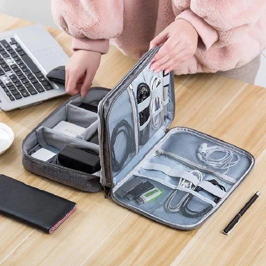 3 Layer Portable Waterproof Accessories Organizer Storage Bag