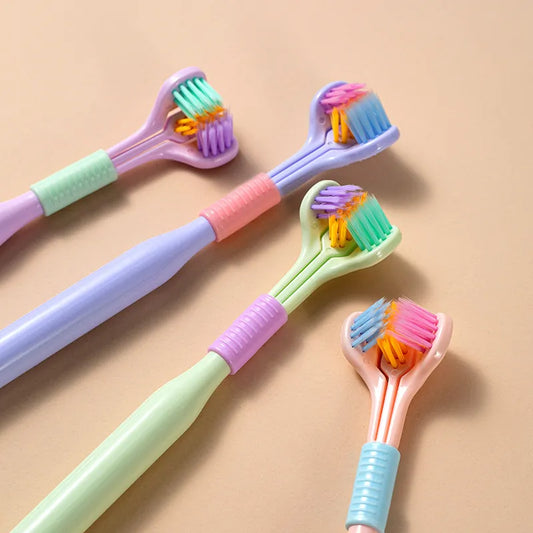 3 Sided 360° Rotating Toothbrush Pack of 2