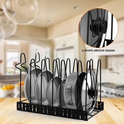 Pot & Pan Organizer Rack Kitchen Storage Holder