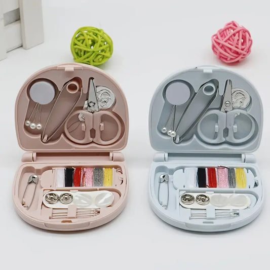 Mini Sewing Kit with Thread Organizer Portable Stitching Set