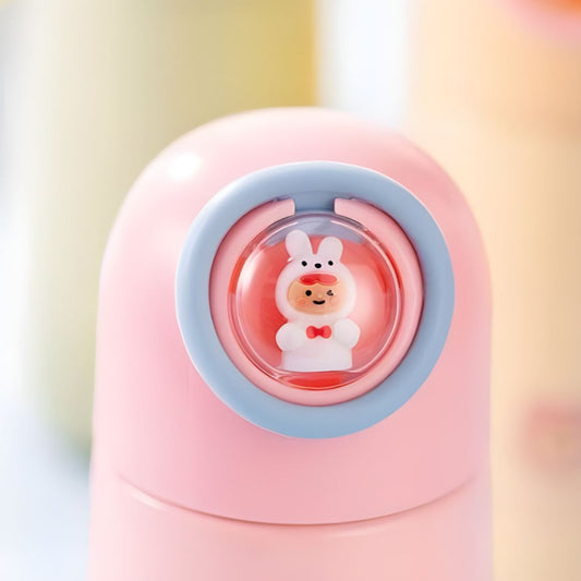 Cute Animal Glass Thermos Bottle 350ML Cosplay Water Bottle