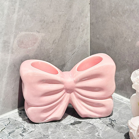 Multifunction Bow Ceramic Holder Decorative Storage Cup