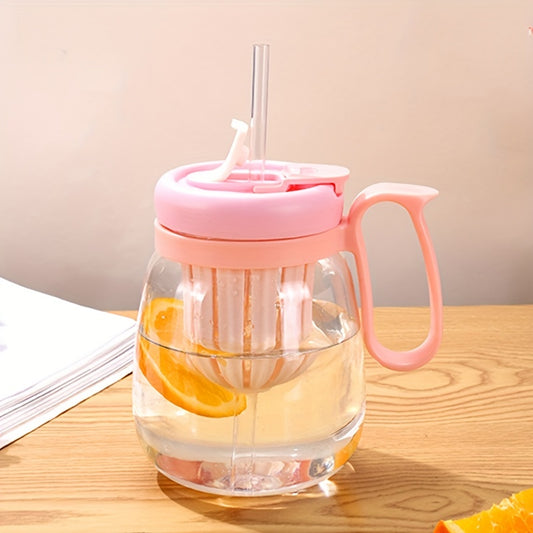 Straw Water Bottle 500ML Portable Drinking Bottle