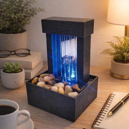Flowing Water Glowing Peace LED Water Fountain Decor