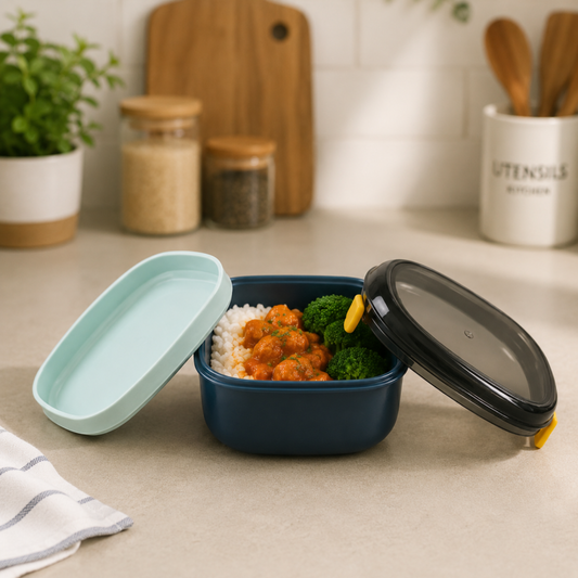 Square Lunch Box Leakproof Food Storage Container