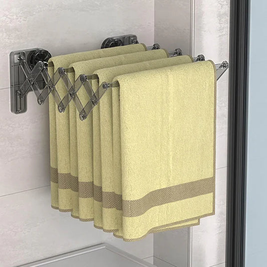 Cloth Drying Rack Wall Mounted Folding Laundry Hanger
