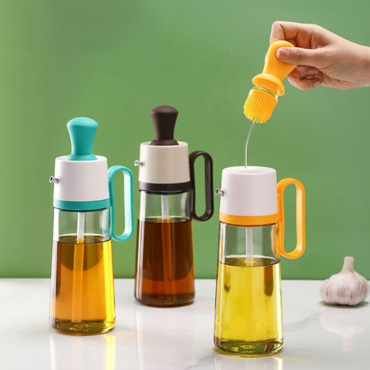 Seasoning 630ML Oil Dispenser with Silicone Brush