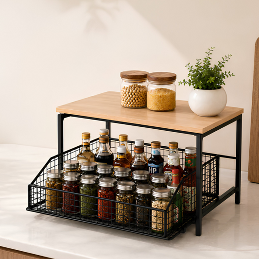 Sliding Kitchen Counter Organizer