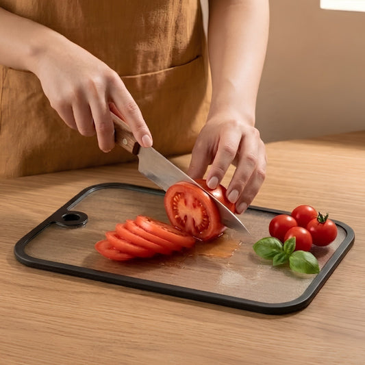 Premium Cutting Board with Silicone Protector