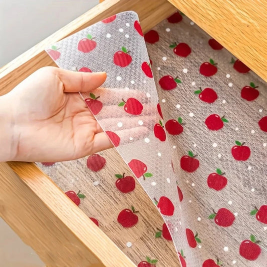 Anti Slip Apple PVC Drawer & Fridge Sheet Roll