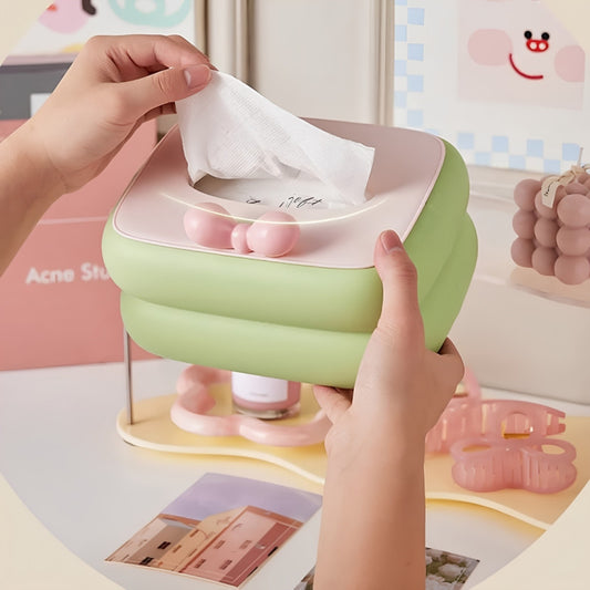 Bubbly Cute Bow Tissue Box Holder