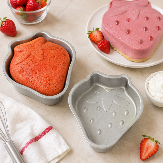 Stainless Steel Pudding Cake Mold Strawberry Shape