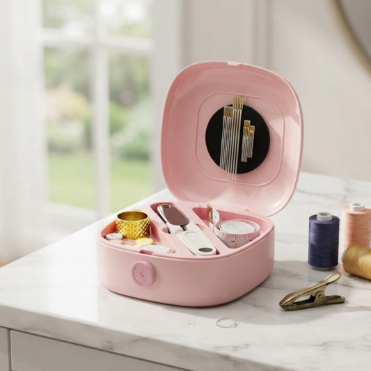 Portable Magnetic Travel Sewing Kit Box