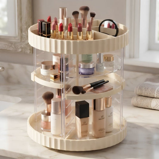 360° Large Rotating Makeup Organizer - Homazing