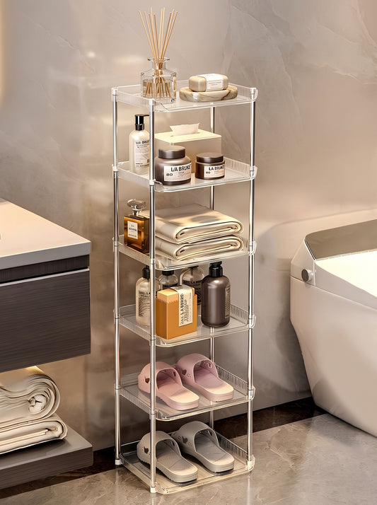 5 Tiers Vertical Transparent Shoe Rack Organizers