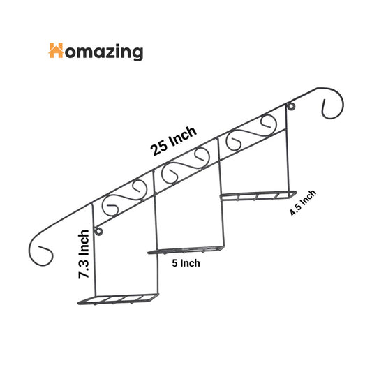 Staircase Floral Display Wall Basket