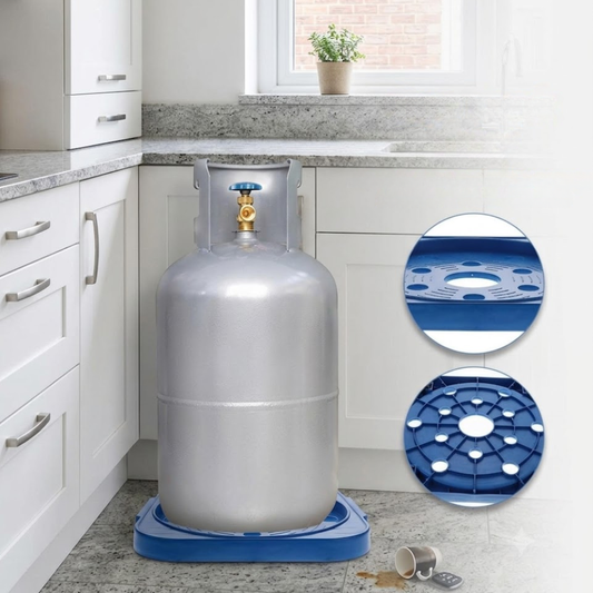 Gas Cylinder Trolley Base with Wheels Heavy Duty Cylinder Stand