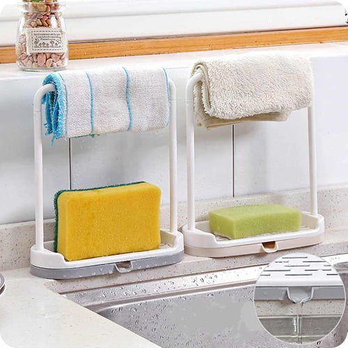 Kitchen Towel Rack Soap Dish Holder