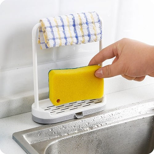 Kitchen Towel Rack Soap Dish Holder