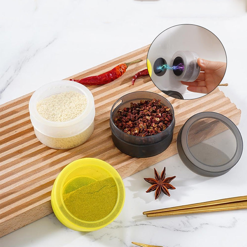 Magnetic Seasoning Spice Jars With Lid Pack Of – Homazing