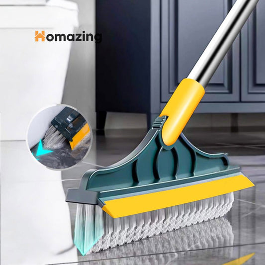 2 In 1 Floor Scrub Brush Rotating With Long Handle