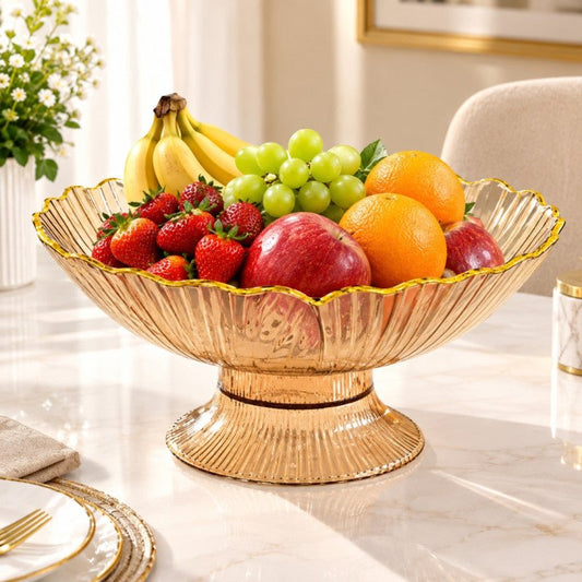 Decorative Fruit Bowl With Drainage Holes - Homazing