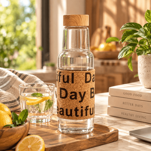 Glass Bottle 500ml Reusable Water & Beverage Storage Bottle - Homazing