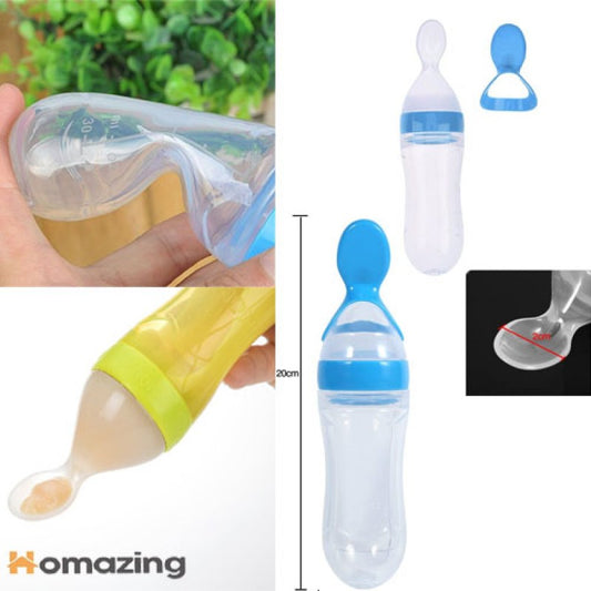 Baby Feeding Bottle With Spoon