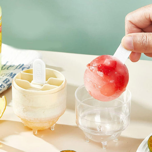 Ice Maker Molds Lollipop Shape 4 Pcs Set