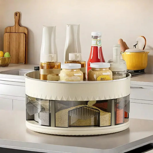 Kitchen 360° Rotating Spice Organizer Rack