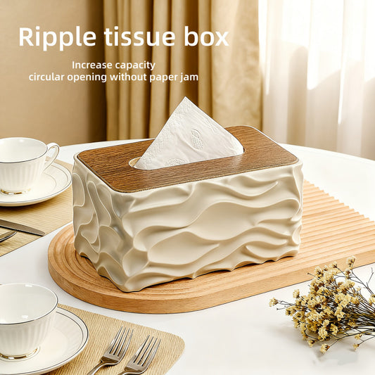 Heavy Quality Wooden Cap Tissue Box