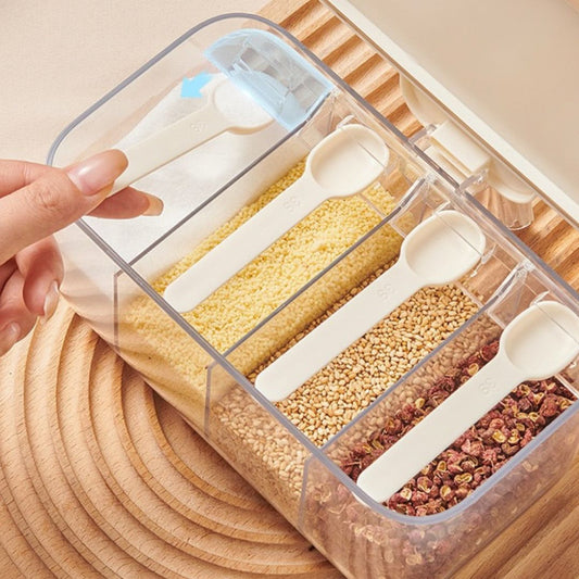 ECOCO 4 in 1 Seasoning Organizer with Spoon