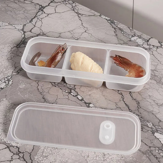 3 Compartment Storage Box with Soft Seal Lids