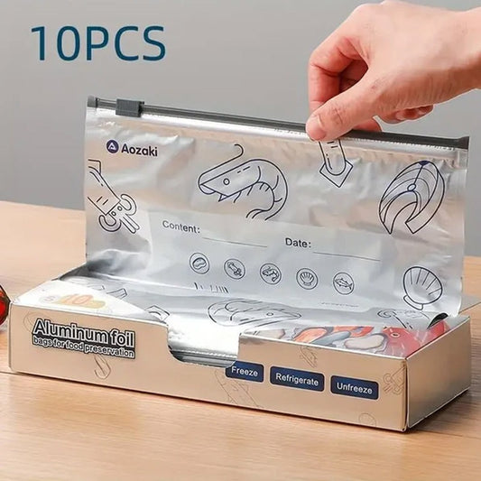 Aluminum Foil Anti-bacterial Preservation Bag Pack of 10