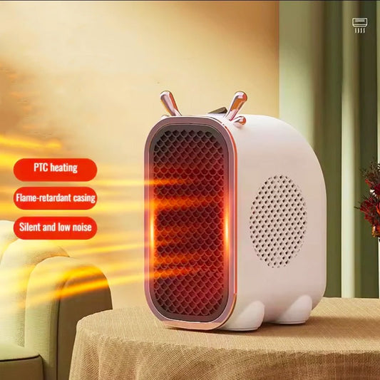 800W Portable Electric Heaters for Indoor Use with Thermostat and Overheat Protection