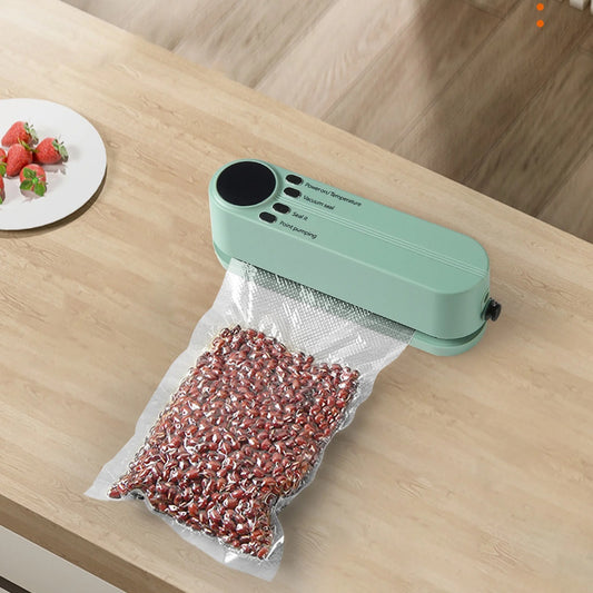 Cordless Mini Vacuum Sealer – Rechargeable Handheld Food Bag Sealer