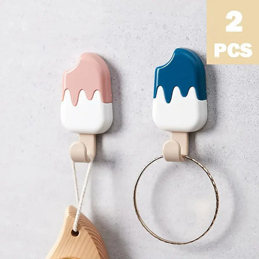 Popsicle Hanging Hooks 2 Piece Decorative Wall Hooks