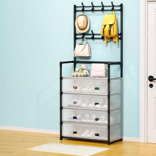 Dustproof Coat & Shoe Rack Multi Functional Storage Organizer