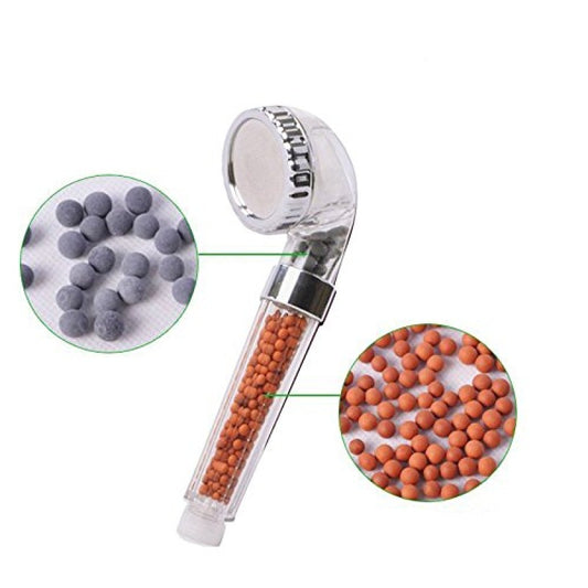 Mineral Beads Shower Head Handheld High Pressure Negative Ion Filter