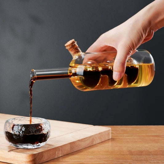 Glass Oil & Vinegar Bottle 2 in 1 350 ml