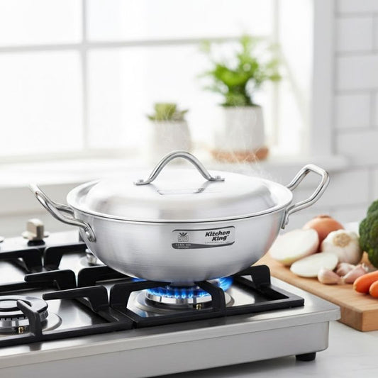 Kitchen King Super Wok Heavy Duty Anodized Aluminium - Homazing