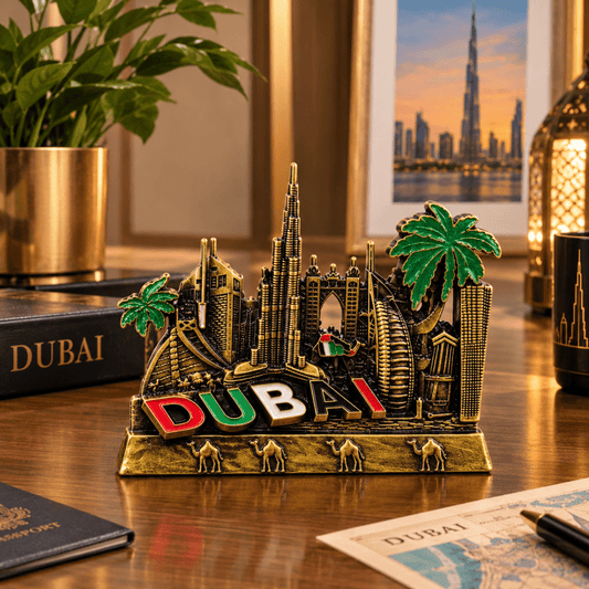 Metal dubai city skyline - Homazing