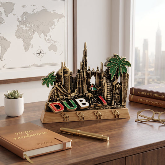 Metal dubai city skyline - Homazing